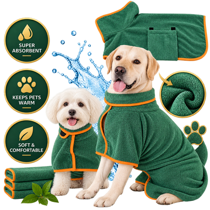 PawSal Woof Wrap - Pet Bathrobe