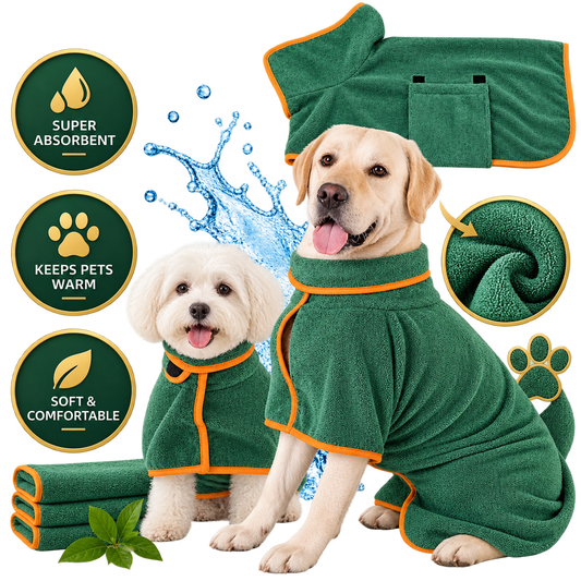 PawSal Woof Wrap - Pet Bathrobe